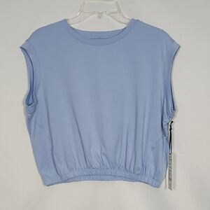 NWT Mondetta Blue Heron Elasticated Tank Women's Size Medium Recycled Fabric